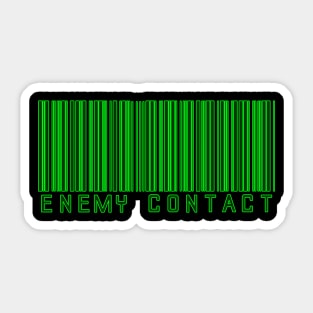 ENEMY CONTACT ORG SHIRT Sticker